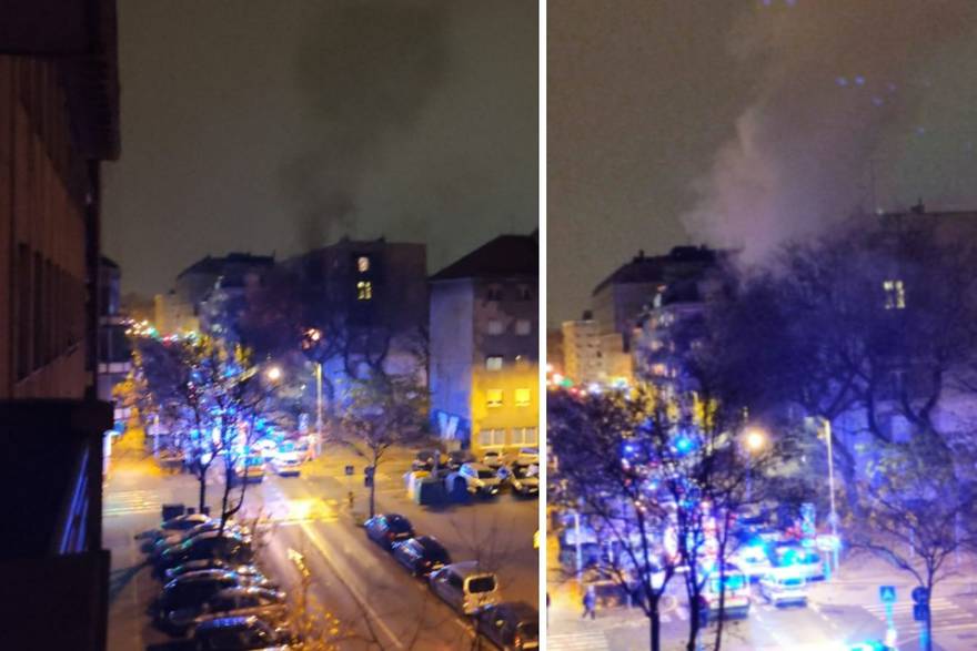 Požar u centru Zagreba: Gorio stan, dvoje prebacili u bolnicu
