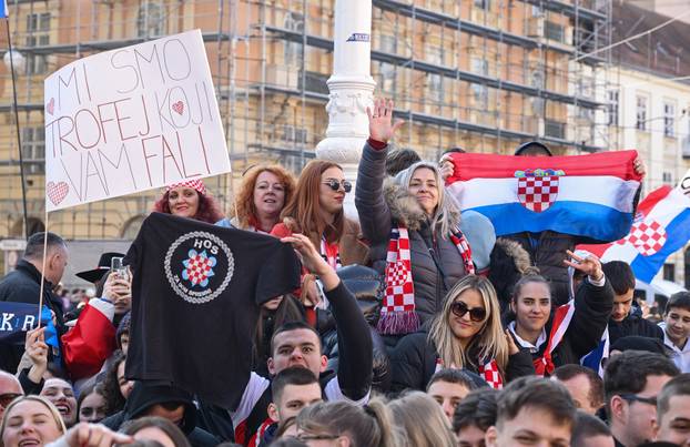 Zagreb: Svečani doček rukometaša nakon osvojenog srebra na Svjetskom prvenstvu
