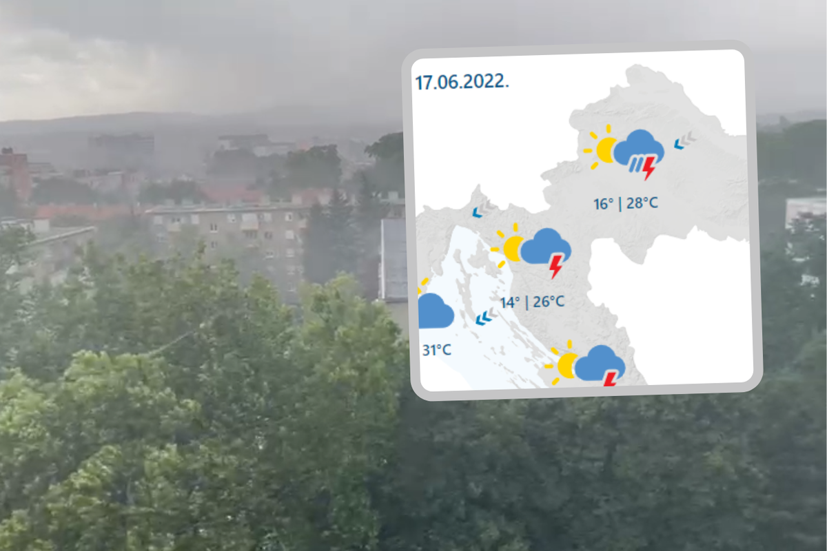 Grmljavinsko Nevrijeme U Zagrebu I Okolici: 'Kiša Lije Kao Iz Kabla Uz ...