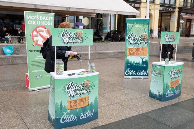 Zagreb: Akcija Čistećih medvjedića, skupili su 100.000 čikova