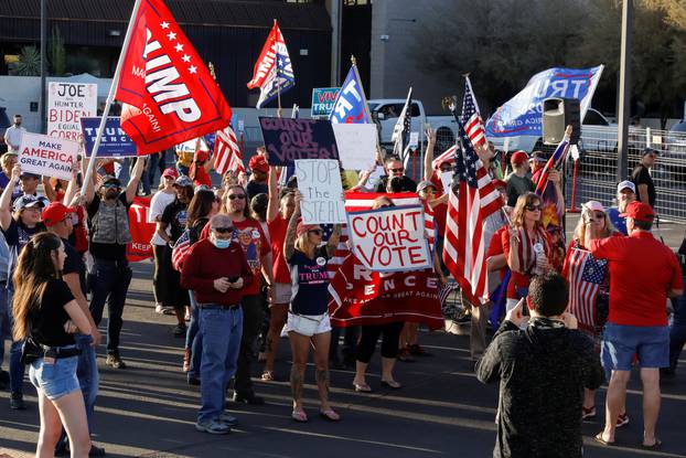 Protest following the 2020 U.S. presidential election, in Phoenix