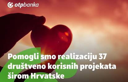 Na donacijskom natječaju OTP banke odabrano 37 projekta