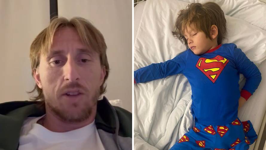 FOTO Maleni Šimun upoznao je svog heroja Modrića: 'Ispunila mu se želja, bio je bez riječi!'