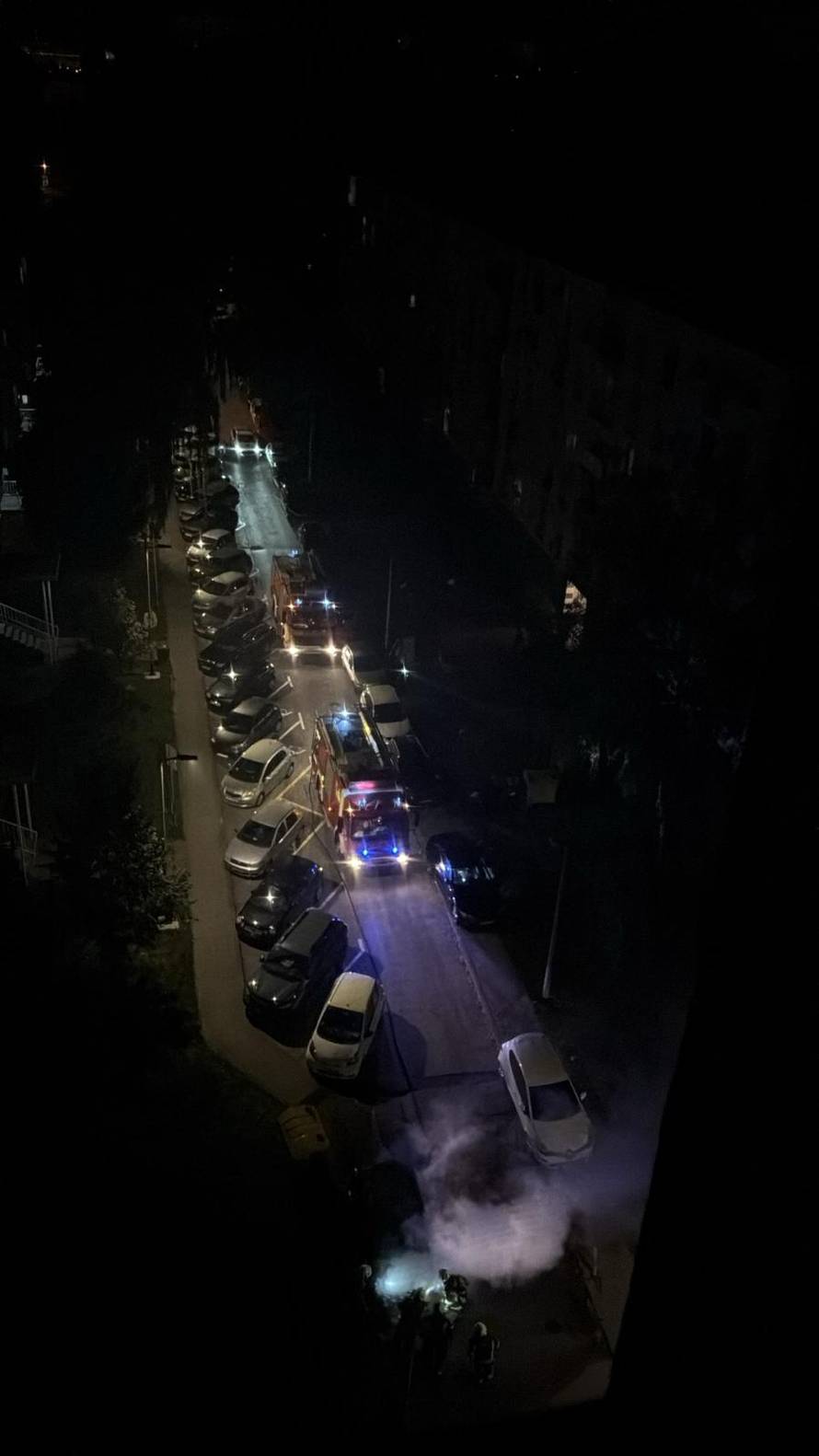 Auto gorio u Novom Zagrebu!