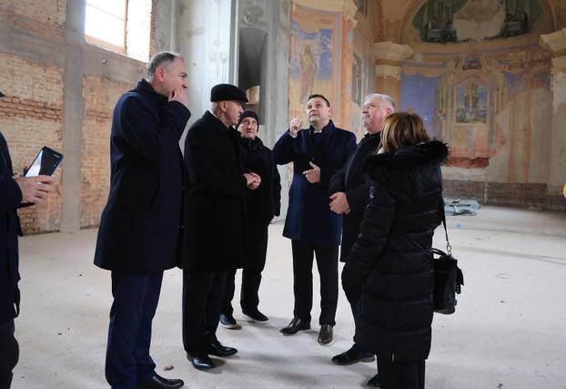 Žažina: Obilazak obnove crkve sv. Nikole i Vida