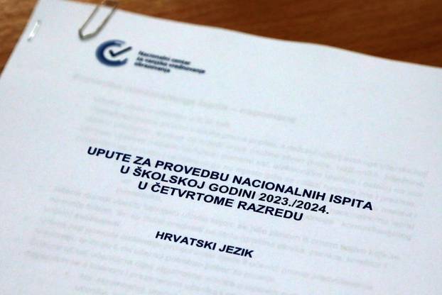 Šibenik: Započelo pisanje nacionalnog ispita iz Hrvatskog jezika za učenike četvrtog razreda