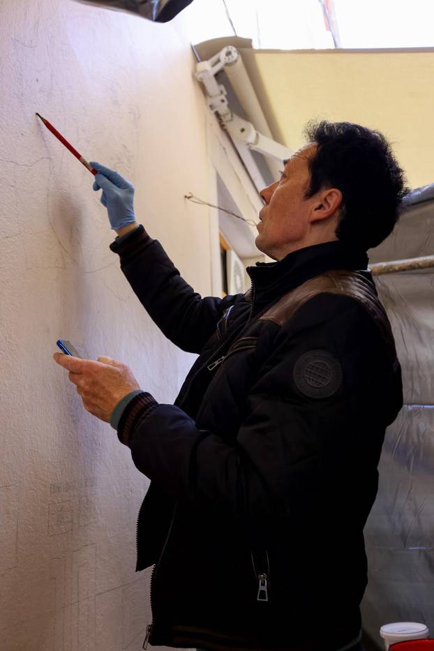 Zadar: Počela izrada murala s likom Luke Modrića