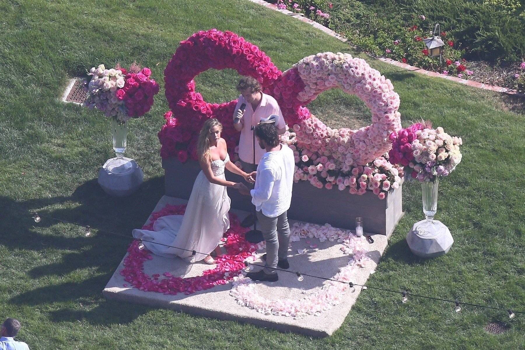 *EXCLUSIVE* Wedding bells! Denise Richards and Aaron Phypers tie the knot in a small ceremony
