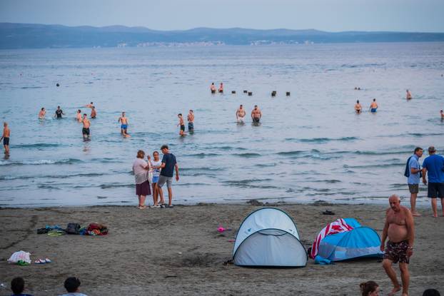 Split: Predvečerje na plaži Bačvice