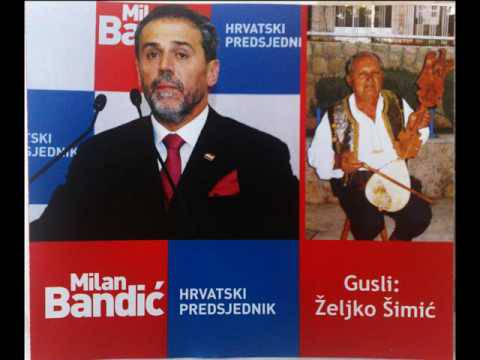 Uz gusle na Pantovčak: 'Sinovi hrvatskih ustaša i partizana, glasajte za Bandića Milana'