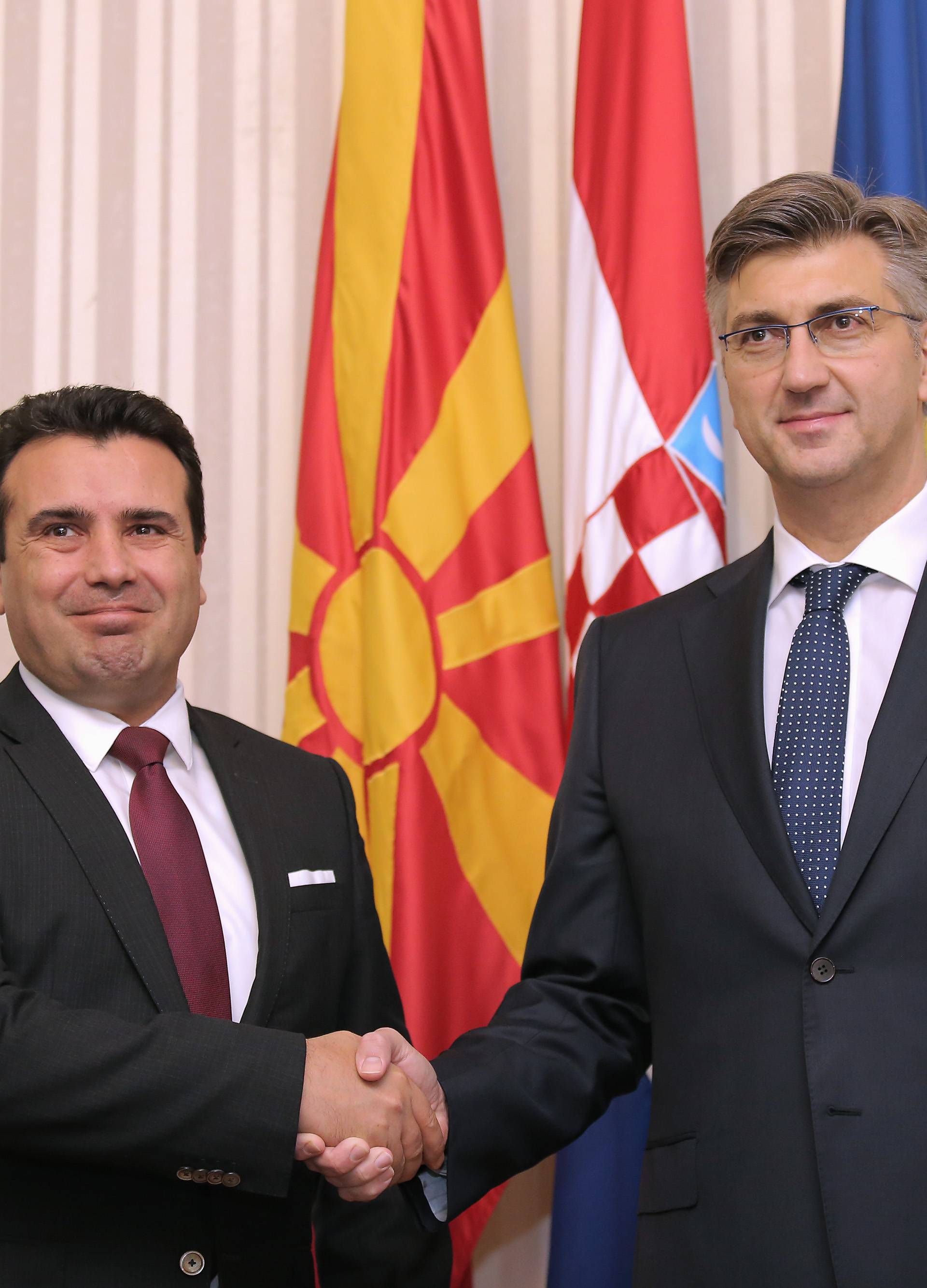 Zaev kod Plenkovića: Hrvatska je ogroman prijatelj Makedonije
