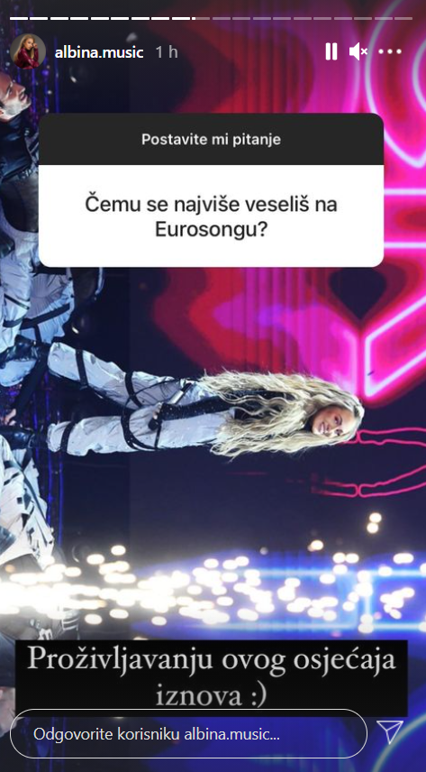 Albina o Eurosongu: 'Imam se na temelju čega nadati i mislim da bih mogla biti u top pet...'