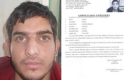 Grci objavili fotografiju: Ovo je terorist koji je prošao kroz RH