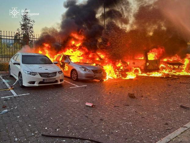 Aftermath of a Russian missile attack in Kyiv