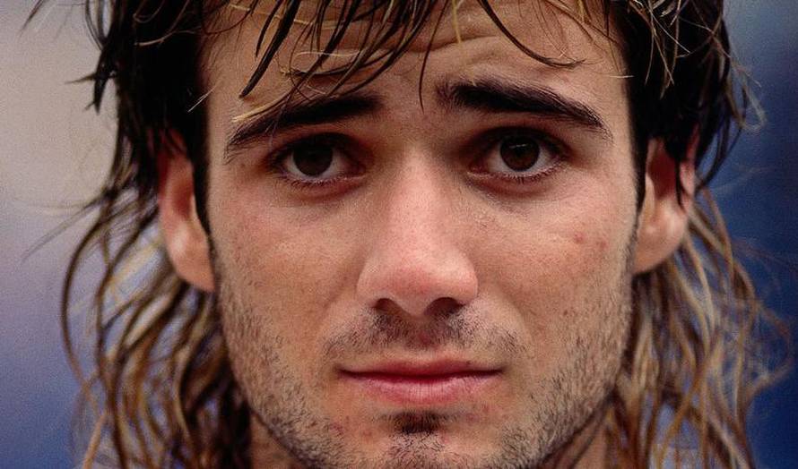 Agassi, Andre, * 29.4.1970, American athlete (Tennis), portrait, US Open, Flushing Meadows, New York, 1989, ,