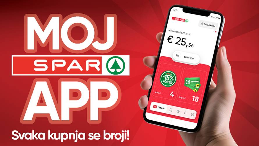 Dvostruki trijumf: SPAR aplikacija za vikend broj 1 na  Google Playu i App Storeu u HR