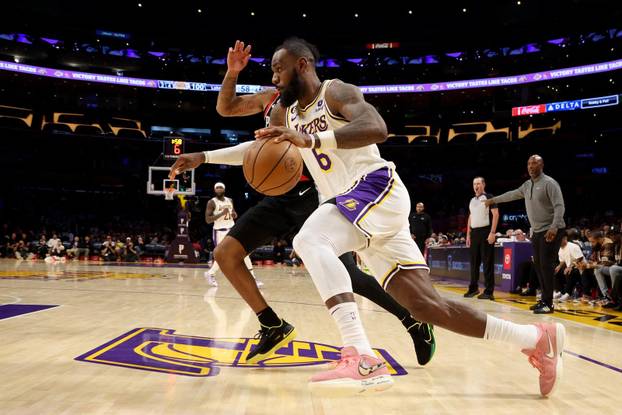 NBA: Portland Trail Blazers at Los Angeles Lakers