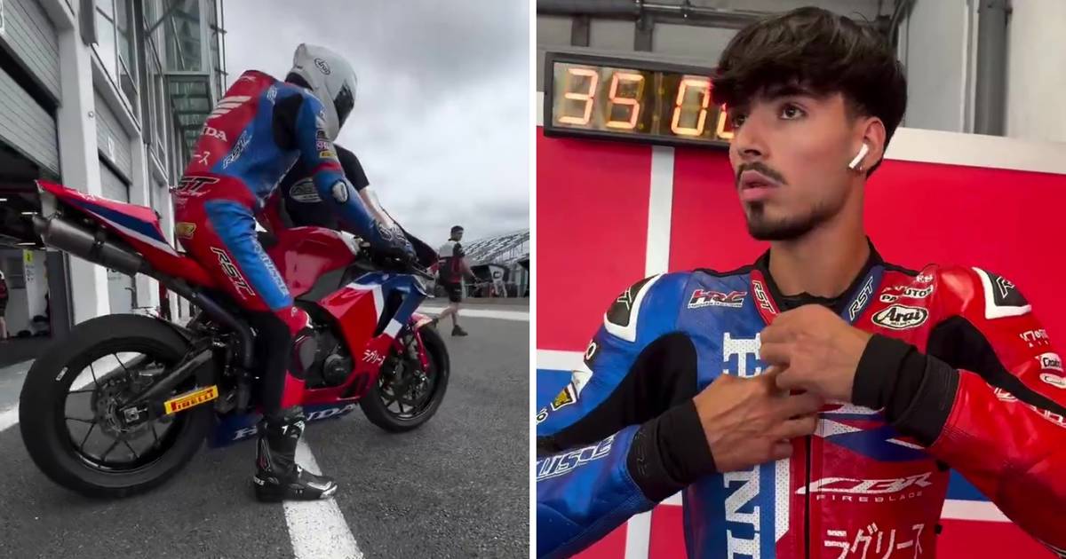 The talented Spanish motorcyclist Borja Gomez (20) killed. This is a recording right before you death