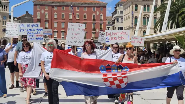 U Splitu prosvjed stanovnika Brda zbog onečišćenja zraka