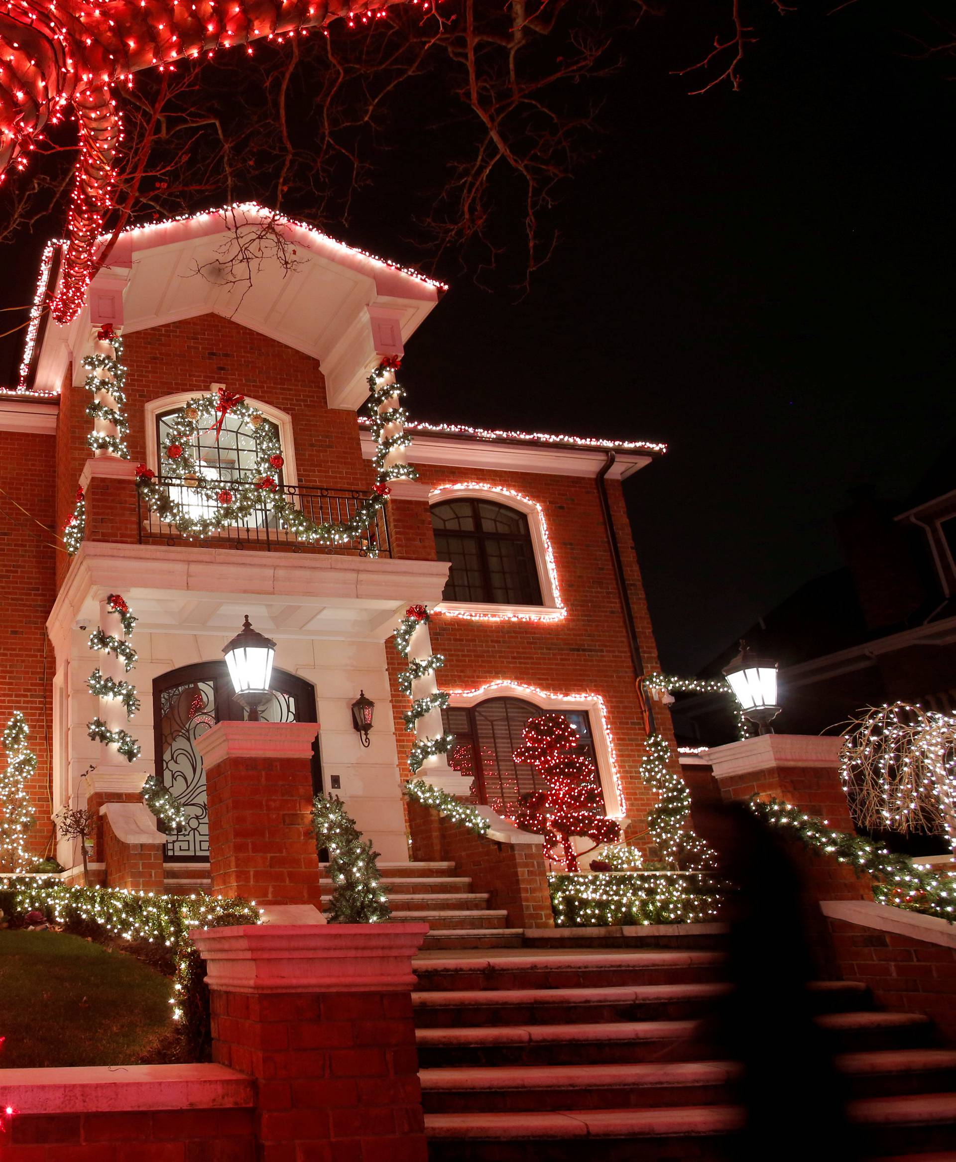 FILE PHOTO: A decorated house is seen at the Dyker Heights Christmas Lights in the Dyker Heights neighborhood of Brooklyn New York City