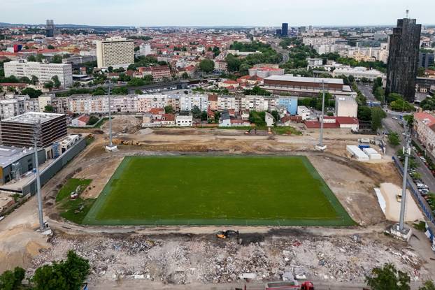 Zagreb: Fotografije iz zraka rušenja stadiona u Kranjčevićevoj ulici