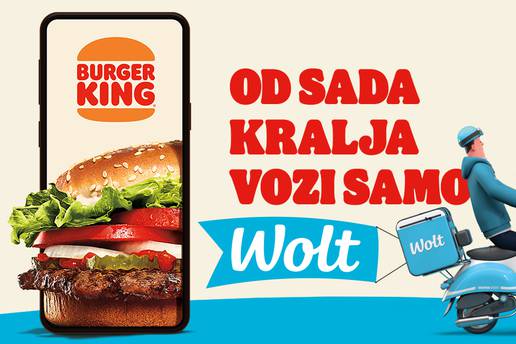 Ekskluzivno partnerstvo Burger Kinga i Wolta. Znate li da kralja od  sada vozi samo Wolt?