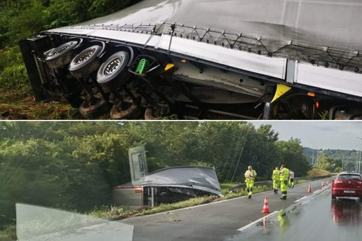 Probio ogradu i izletio s ceste kod West Gatea, vozač kamiona ozlijeđen u teškoj nesreći