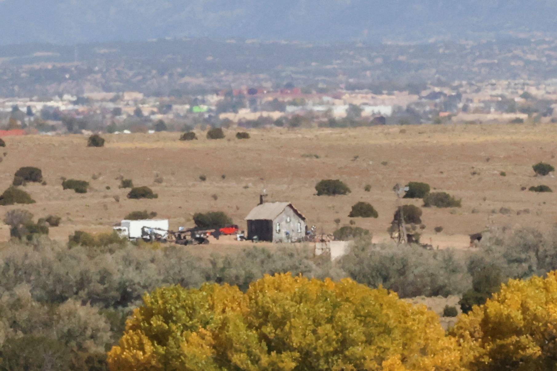 FILE PHOTO: The film set of "Rust" is seen in Santa Fe