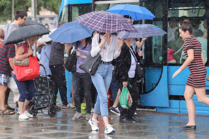 Proljetni pljusak u Zagrebu
