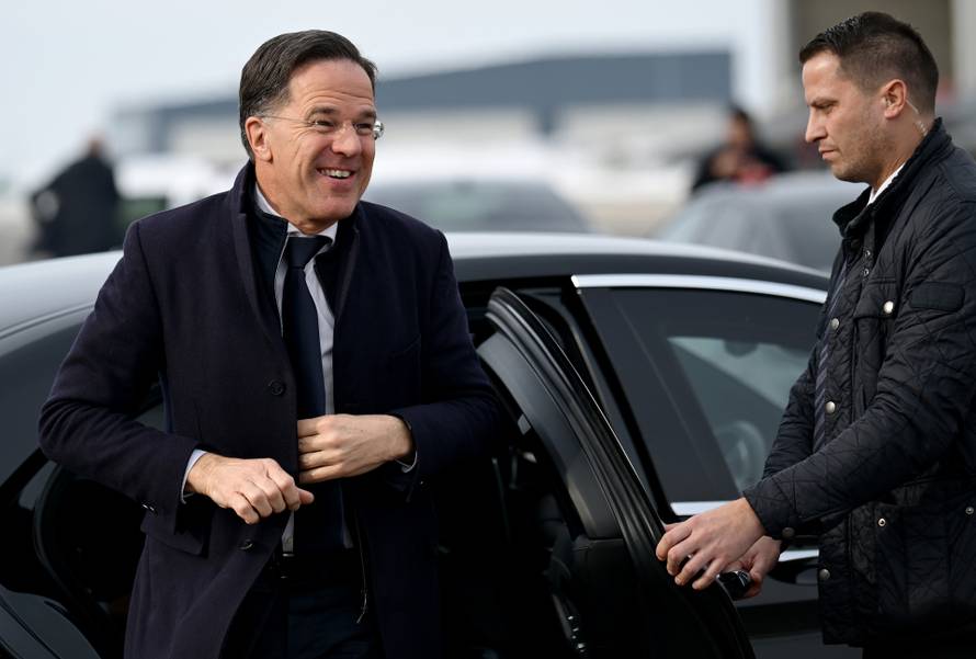 Zagreb: Dolazak glavnog tajnika NATO-a Marka Ruttea u Hrvatsku