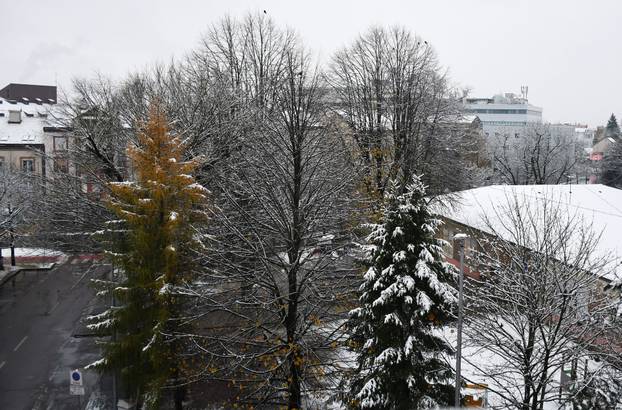 Sisak se probudio prekriven snijegom
