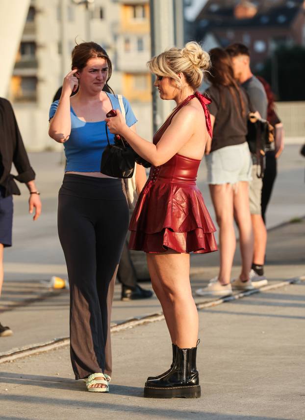 Zagreb: Atmosfera oko Arene uoci koncerta Marilyna Manson.
