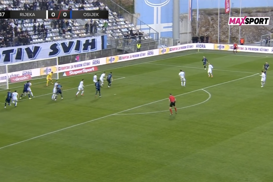 Golovi na susretu Rijeka - Osijek