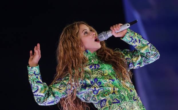 Shakira holds open concert at Copacabana beach in Rio de Janeiro