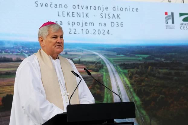Svečanost puštanja u promet dionice autoceste A11 Lekenik - Sisak