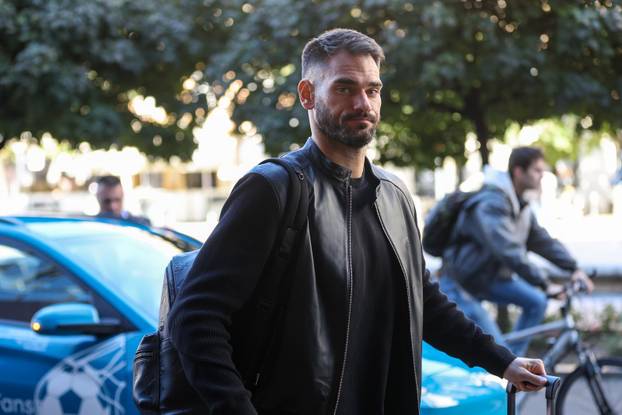 Zagreb: Okupljanje hrvatske nogometne reprezentacije