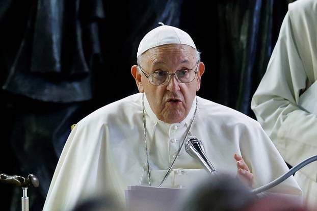 Pope Francis holds prayer for migrants and refugees, in St. Peter's Square