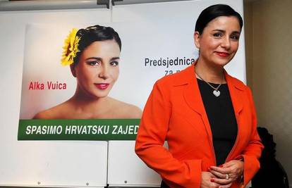 Alka Vuica ispala iz utrke za predsjednicu Hrvatske