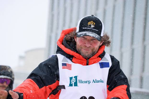 Ceremonial start of the 54th Iditarod Trail Sled Dog Race in Anchorage