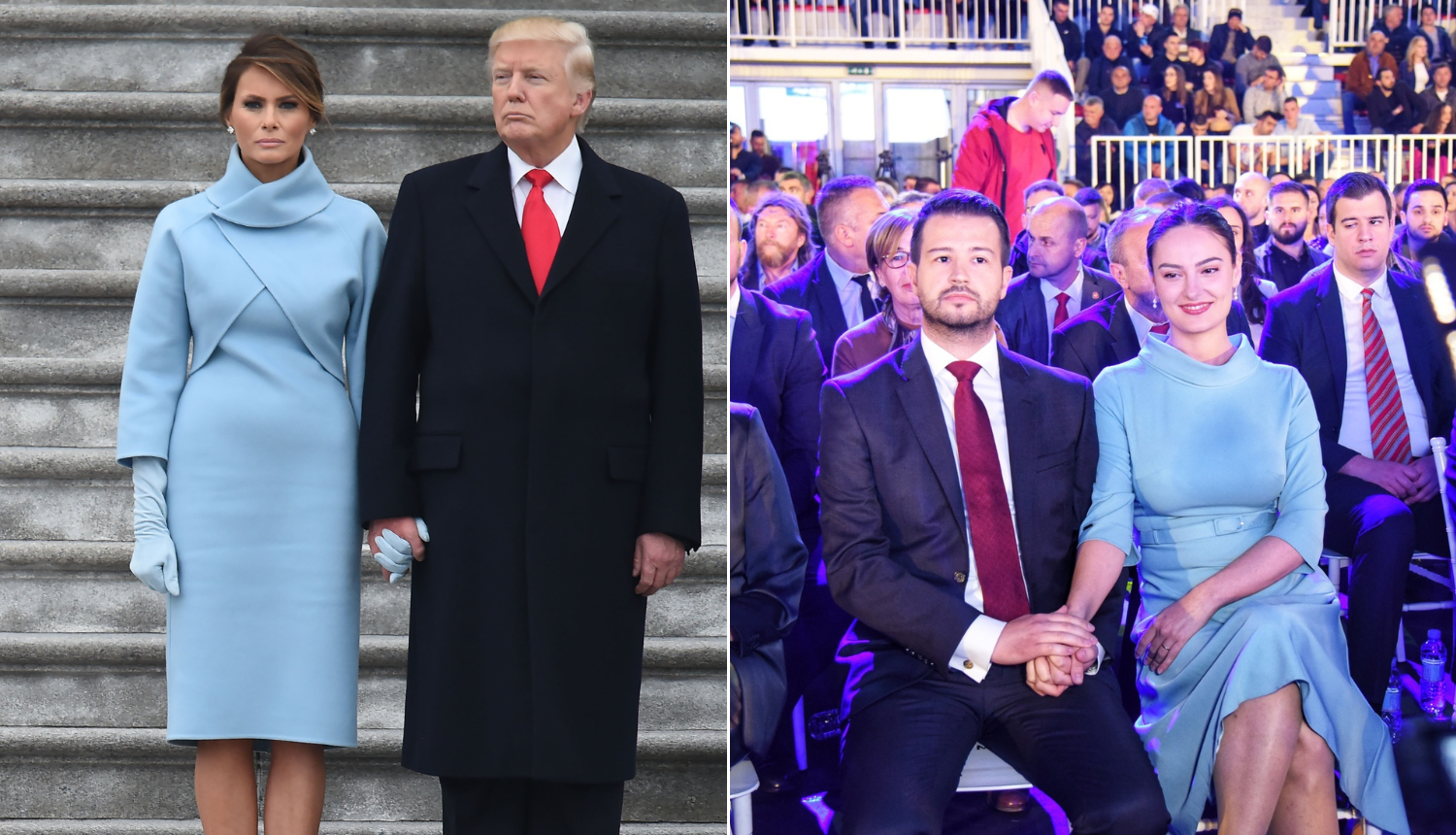 Prva dama Crne Gore haljinom je kopirala stil Melanije Trump
