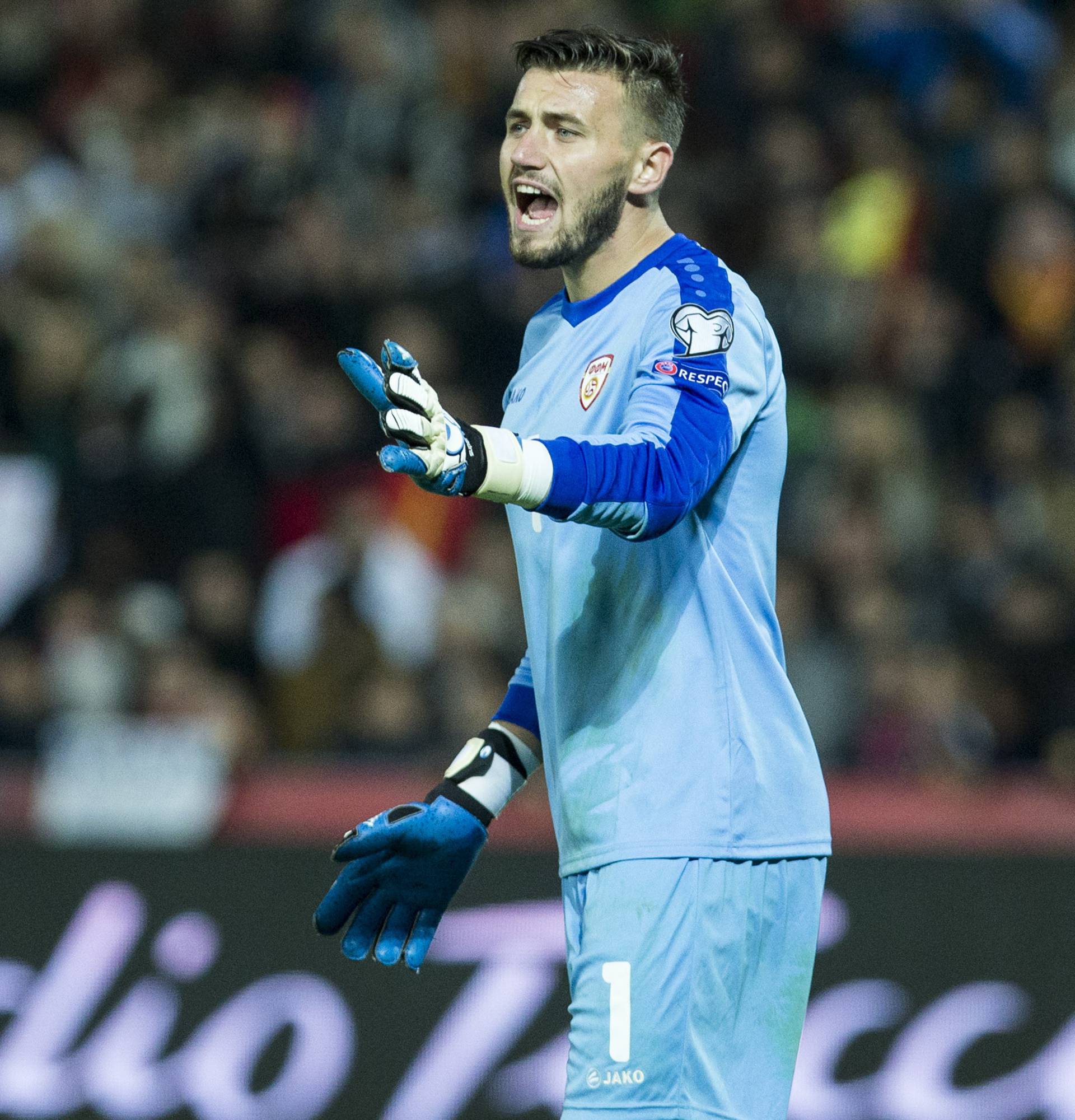 Match of European qualifying round between Spain and Macedonia at Nuevo Los Carmenes Stadium in Granada, Spain