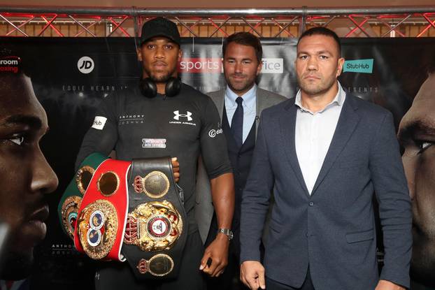 Anthony Joshua and Kubrat Pulev Press Conference - Principality Stadium