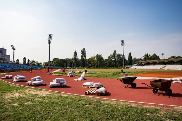 Zagreb: Radovi na atletskoj stazi na Mladosti uoÄi HanÅ¾ekoviÄevog memorijala