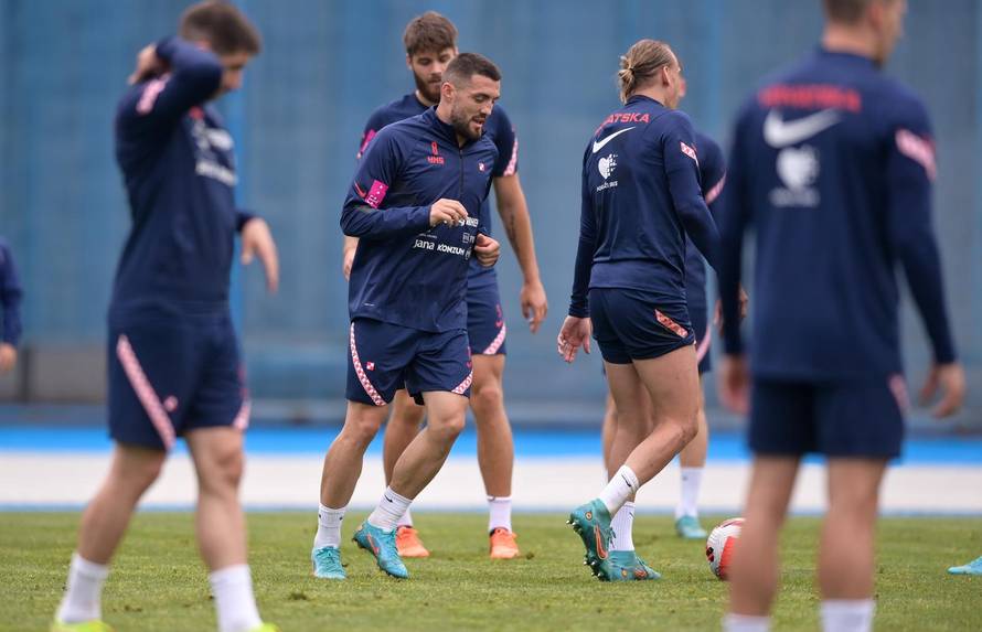 Zagreb: Trening nogometnih reprezentativaca prije utakmice s Austrijom 
