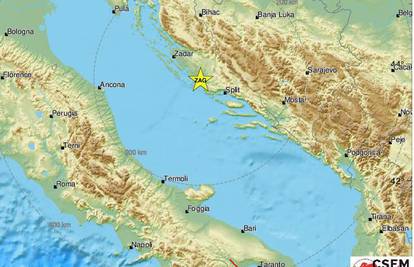 Dalmatince uznemirio potres, epicentar u Šibeniku: 'Sve se treslo, skočili smo iz kreveta'