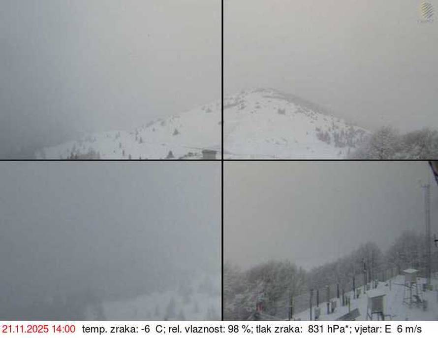 Snježni prekrivač iznenadio Hrvate: Bijele se Delnice, Čabar, Zavižan, Sljeme, Sisak, Slatina..