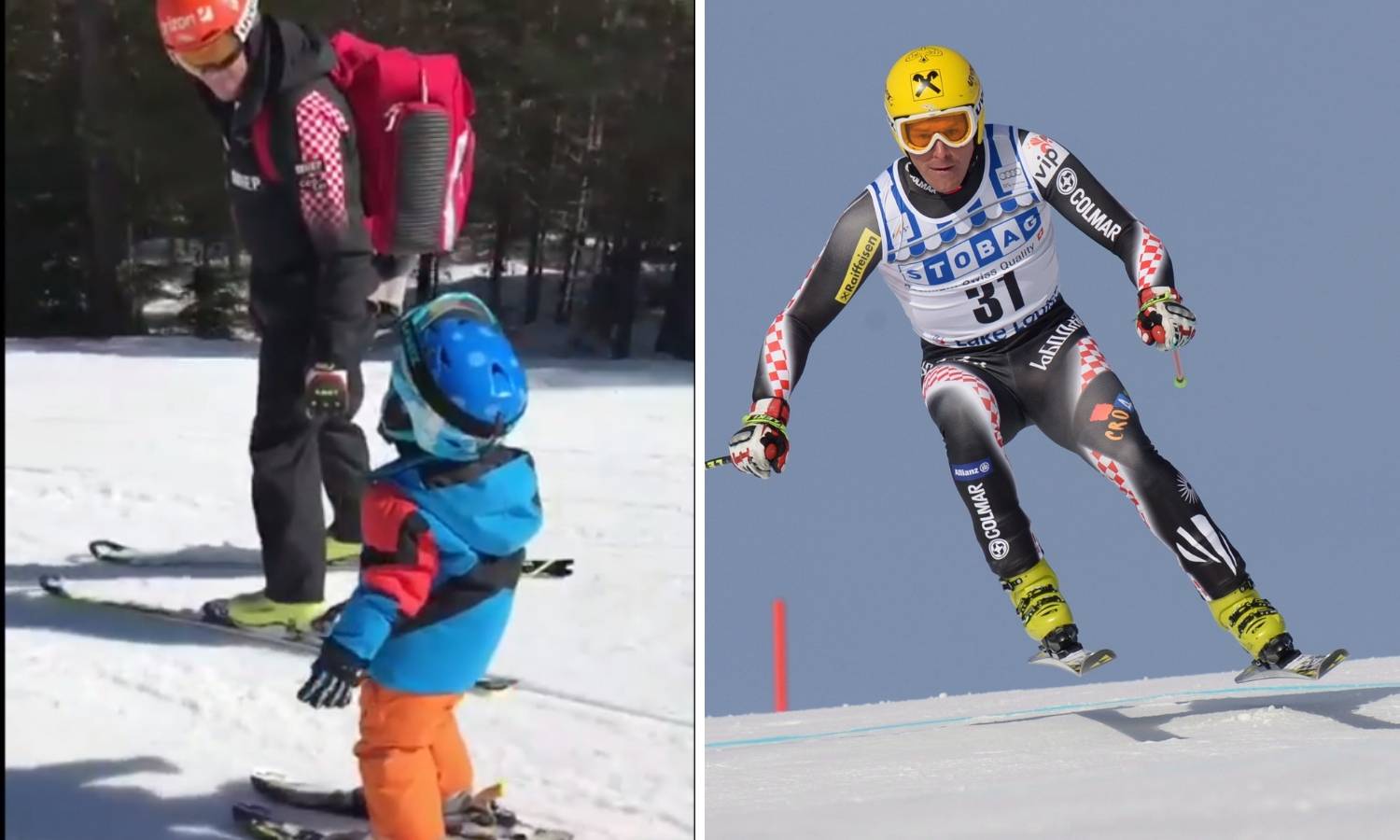 Kostelić junior ima samo dvije godine, a već skija kao tata...