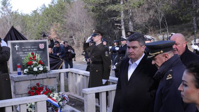 Hrvace: Predsjednik Zoran Milanović na obilježavanju 30. godišnjice vojne akcije Hrvatske vojske "Peruća"