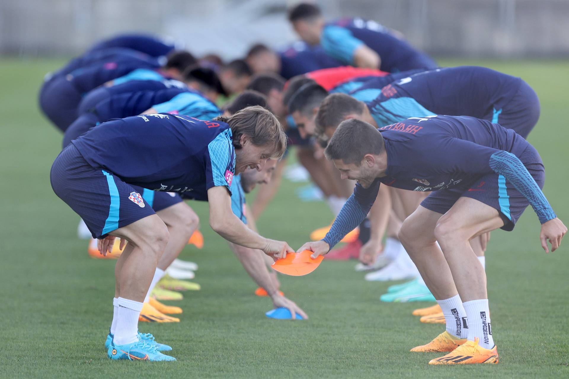 Rijeka: Trening Hrvatske nogometne reprezentacije na stadionu Rujevica