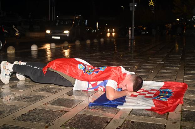 Makarska: Slavlje navijača nakon osvojene brončane medalje na Svjetskom prvenstvu